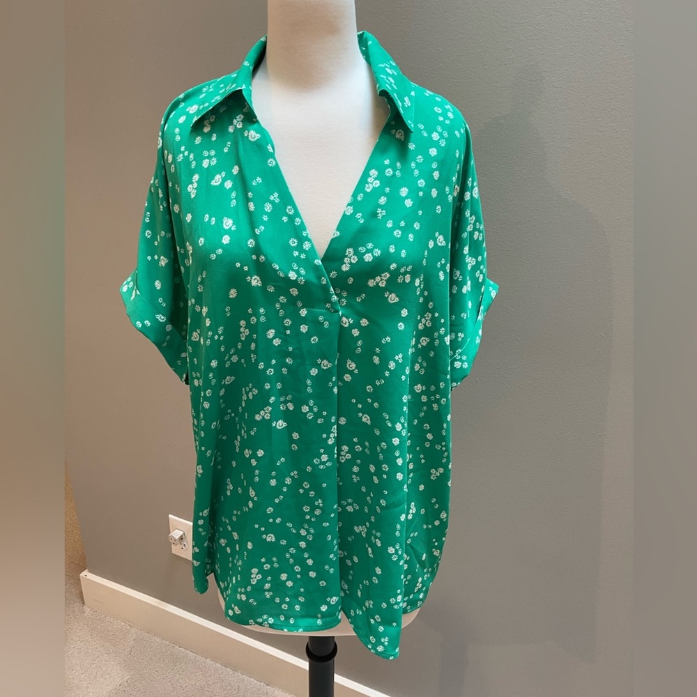 EUC Cabi v neck top. Size L 100% poly.